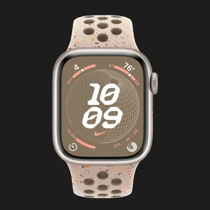 Apple Watch Series 9 41mm Starlight Aluminum Case with Desert Stone Nike Sport Band (2023) во Львове