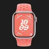 Apple Watch Series 9 45mm Pink Aluminum Case with Magic Ember Nike Sport Band (2023)