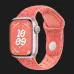 Apple Watch Series 9 45mm Pink Aluminum Case with Magic Ember Nike Sport Band (2023)