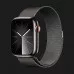 Apple Watch Series 9 45mm GPS + LTE, Graphite Stainless Steel Case with Graphite Milanese Loop (MRMX3)