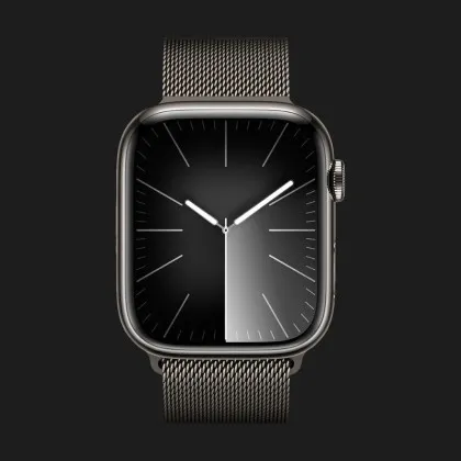 Apple Watch Series 9 45mm GPS + LTE, Graphite Stainless Steel Case with Graphite Milanese Loop (MRMX3) в Кам'янці - Подільскому