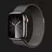 Apple Watch Series 9 41mm GPS + LTE, Graphite Stainless Steel Case with Graphite Milanese Loop (MRJA3)