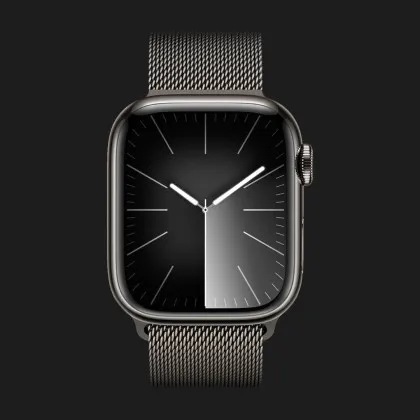 Apple Watch Series 9 41mm GPS + LTE, Graphite Stainless Steel Case with Graphite Milanese Loop (MRJA3) в Кам'янці - Подільскому