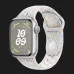 Apple Watch Series 9 45mm Silver Aluminum Case with Pure Platinum Nike Sport Band (2023)