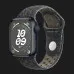 Apple Watch Series 9 45mm Midnight Aluminum Case with Midnight Sky Nike Sport Band (2023)