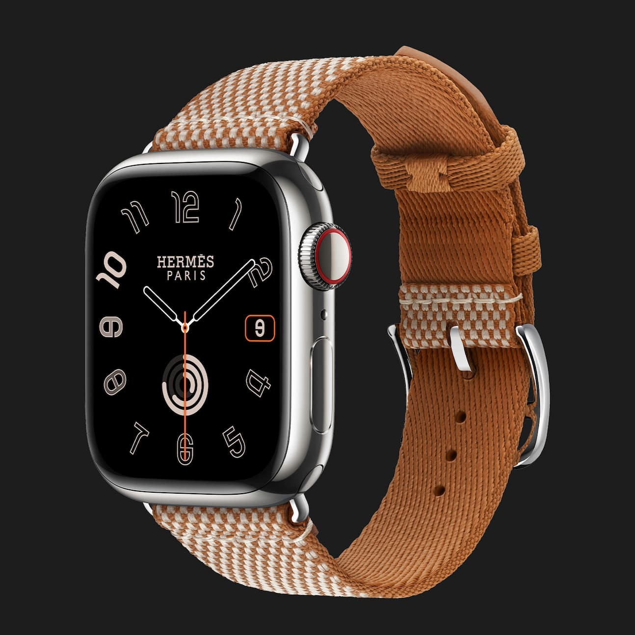 Apple Watch Hermes Series 9 トワルHゴールドエクリュエルメスバンド