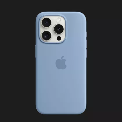 Оригінальний чохол Apple Silicone Case with MagSafe для iPhone 15 Pro Max (Winter Blue) (MT1Y3) в Нововолинську