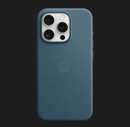 Оригинальный чехол Apple FineWoven Case with MagSafe для iPhone 15 Pro (Pacific Blue) (MT4Q3)