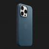 Оригинальный чехол Apple FineWoven Case with MagSafe для iPhone 15 Pro (Pacific Blue) (MT4Q3)