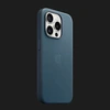 Оригінальний чохол Apple FineWoven Case with MagSafe для iPhone 15 Pro (Pacific Blue) (MT4Q3)