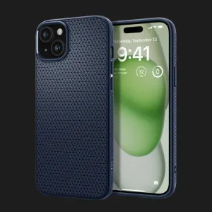 Чехол Spigen Liquid Air для iPhone 15 Plus (Navy Blue) в Хмельницком