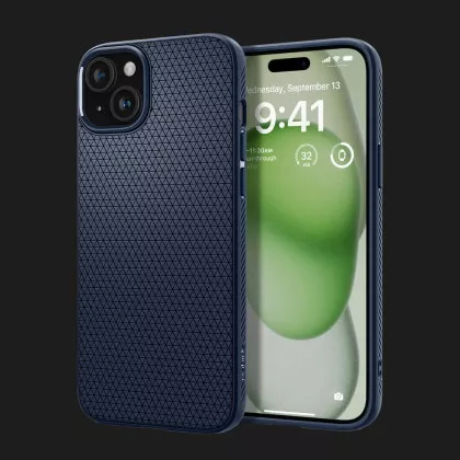 Чехол Spigen Liquid Air для iPhone 15 Plus (Navy Blue) в Сваляве