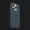 Оригінальний чохол Apple Silicone Case with MagSafe для iPhone 15 Pro Max (Storm Blue) (MT1P3)