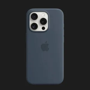 Оригинальный чехол Apple Silicone Case with MagSafe для iPhone 15 Pro (Storm Blue) (MT1D3) в Хмельницком