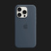 Оригінальний чохол Apple Silicone Case with MagSafe для iPhone 15 Pro (Storm Blue) (MT1D3)