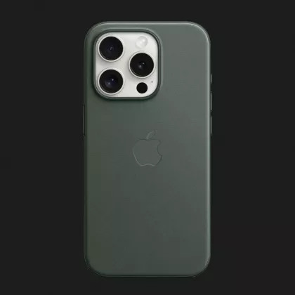 Оригінальний чохол Apple FineWoven Case with MagSafe для iPhone 15 Pro (Evergreen) (MT4U3) в Дніпрі