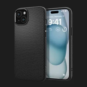 Чехол Spigen Liquid Air для iPhone 15 (Matte Black) в Хмельницком