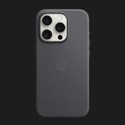 Оригінальний чохол Apple FineWoven Case with MagSafe для iPhone 15 Pro Max (Black) (MT4V3)