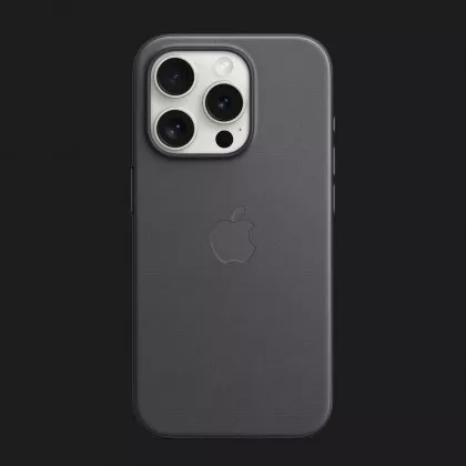 Оригінальний чохол Apple FineWoven Case with MagSafe для iPhone 15 Pro (Black) (MT4H3) в Білій Церкві