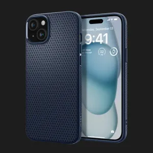 Чехол Spigen Liquid Air для iPhone 15 (Navy Blue) в Хмельницком