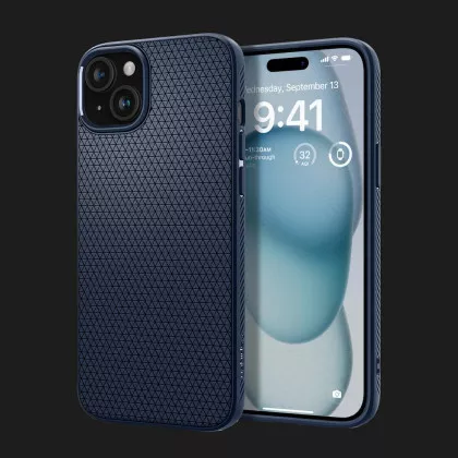 Чохол Spigen Liquid Air для iPhone 15 (Navy Blue) Івано-Франківську