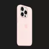 Оригинальный чехол Apple Silicone Case with MagSafe для iPhone 15 Pro (Light Pink) (MT1F3)
