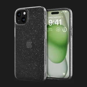 Чехол Spigen Liquid Crystal Glitter для iPhone 15 Plus (Crystal Quartz) в Хмельницком