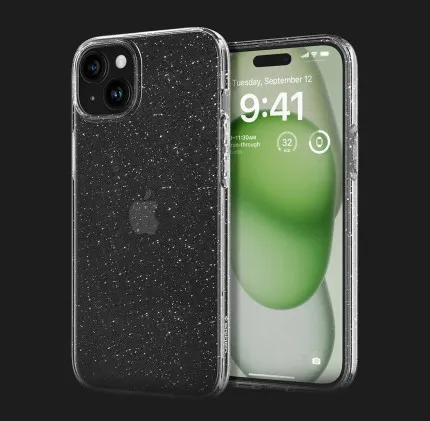 Чохол Spigen Liquid Crystal Glitter для iPhone 15 Plus (Crystal Quartz)