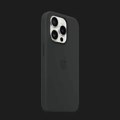 Оригінальний чохол Apple Silicone Case with MagSafe для iPhone 15 Pro Max (Black) (MT1M3)