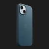 Оригінальний чохол Apple FineWoven Case with MagSafe для iPhone 15 (Pacific Blue) (MT3G3)