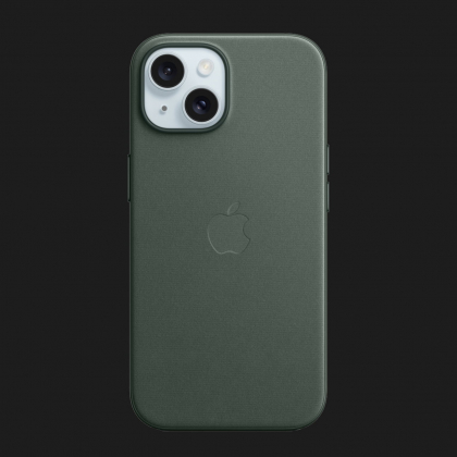 Оригінальний чохол Apple FineWoven Case with MagSafe для iPhone 15 (Evergreen) (MT3J3)