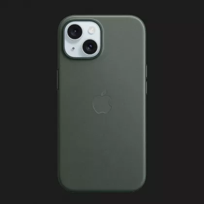 Оригинальный чехол Apple FineWoven Case with MagSafe для iPhone 15 (Evergreen) (MT3J3) во Львове