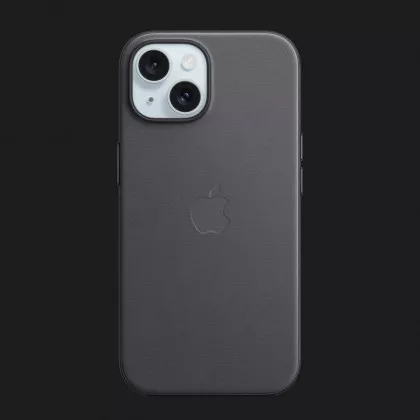 Оригинальный чехол Apple FineWoven Case with MagSafe для iPhone 15 (Black) (MT393) в Каменском