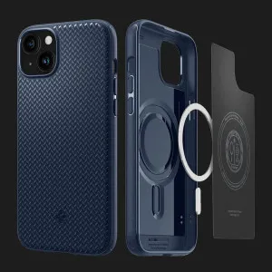 Чехол Spigen Mag Armor MagSafe для iPhone 15 Plus (Navy Blue) в Хмельницком