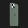 Оригинальный чехол Apple Silicone Case with MagSafe для iPhone 15 (Cypress) (MT0X3)