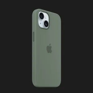Оригинальный чехол Apple Silicone Case with MagSafe для iPhone 15 (Cypress) (MT0X3) в Хмельницком