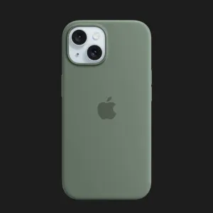 Оригинальный чехол Apple Silicone Case with MagSafe для iPhone 15 (Cypress) (MT0X3) в Хмельницком