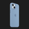 Оригінальний чохол Apple Silicone Case with MagSafe для iPhone 15 Plus (Winter Blue) (MT193)