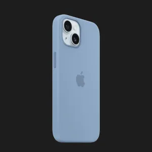 Оригинальный чехол Apple Silicone Case with MagSafe для iPhone 15 (Winter Blue) (MT0Y3) в Луцке