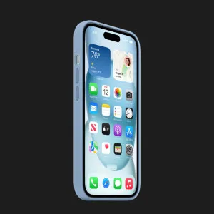 Оригинальный чехол Apple Silicone Case with MagSafe для iPhone 15 (Winter Blue) (MT0Y3) в Луцке