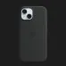 Оригинальный чехол Apple Silicone Case with MagSafe для iPhone 15 (Black) (MT0J3)