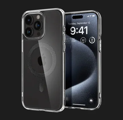 Чехол Spigen Ultra Hybrid Mag Safe для iPhone 15 Pro (Carbon Fiber)