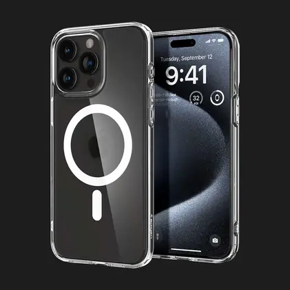 Чохол Spigen Ultra Hybrid Mag Safe для iPhone 15 Pro (Frost Clear)