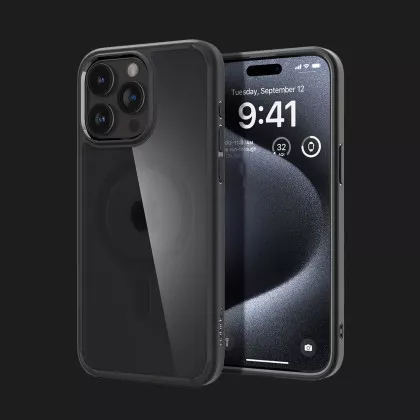 Чехол Spigen Ultra Hybrid MagSafe для iPhone 15 Pro (Frost Black) в Ужгороде