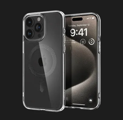 Чохол Spigen Ultra Hybrid MagSafe для iPhone 15 Pro Max (Carbon Fiber)