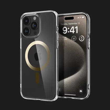 Чохол Spigen Ultra Hybrid MagSafe для iPhone 15 Pro Max (Gold)