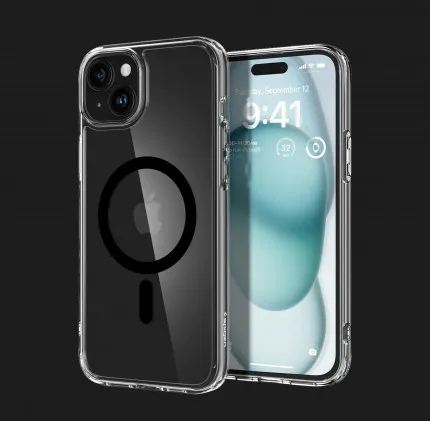 Чохол Spigen Ultra Hybrid Mag Safe для iPhone 15 (Black)