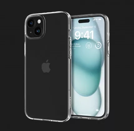 Чехол Spigen Liquid Crystal для iPhone 15 Plus (Crystal Clear)