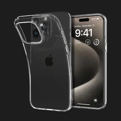 Чохол Spigen Liquid Crystal для iPhone 15 Pro Max (Crystal Clear)