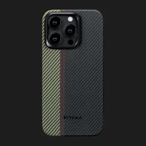Чехол Pitaka Fusion Weaving MagEZ Case 4 для iPhone 15 Pro (Overture) в Белой Церкви